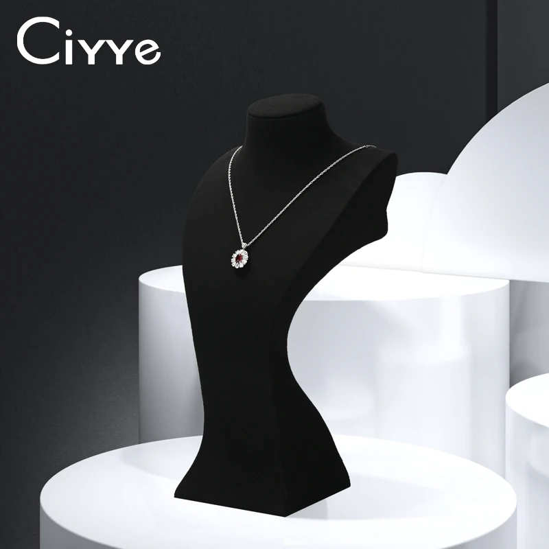 

Ciyye Necklace Display Rack Portrait Model Neck Jewelry Neck Mask Jewelry Rack Jewelry Display Props Bust Pendant Window Display