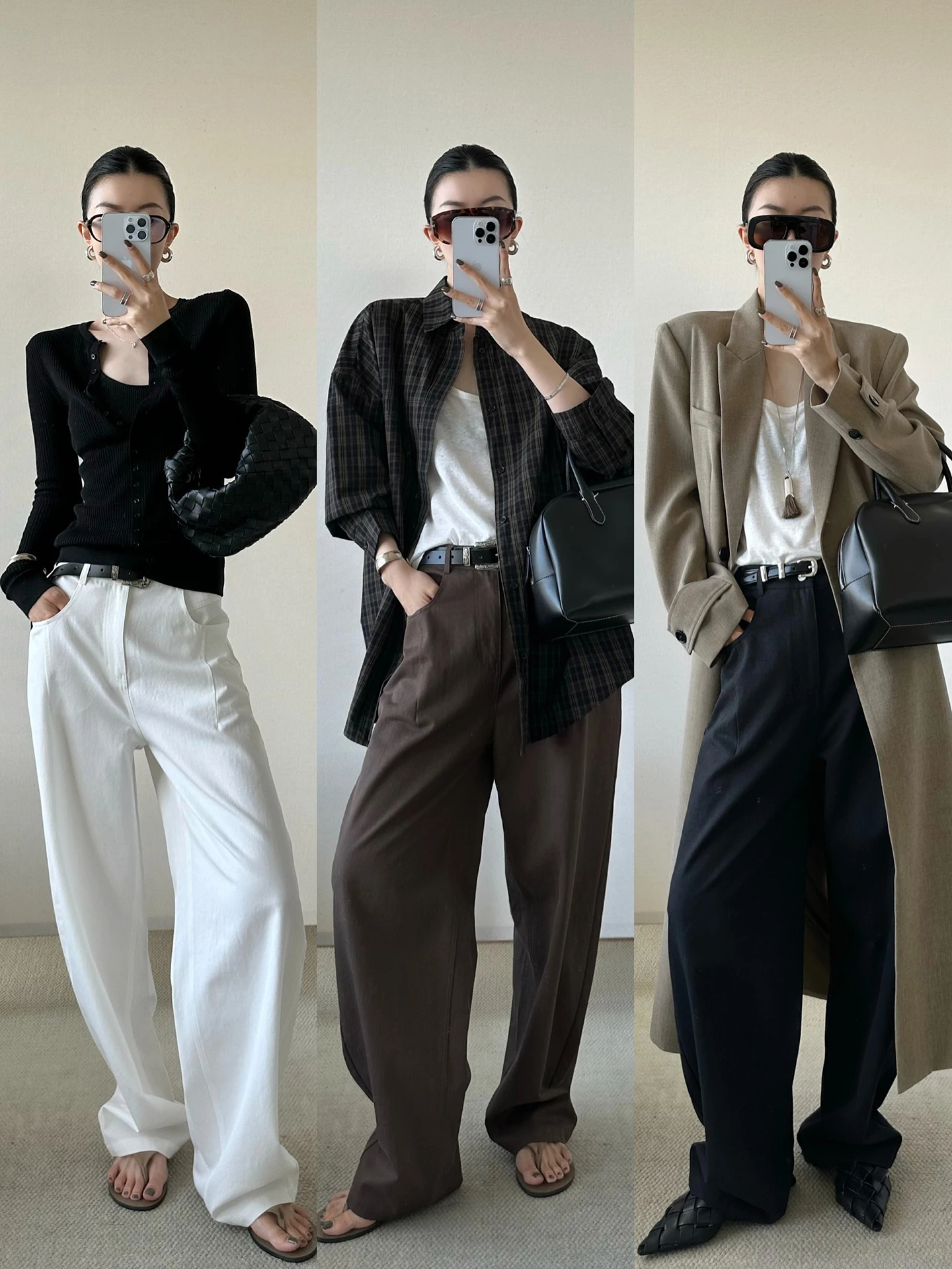 

Loose Casual Wide Leg Pants Women's Tee Colors Cotton Anti-Wrinkle Drapey Knife Loose Fit Casual Trousers