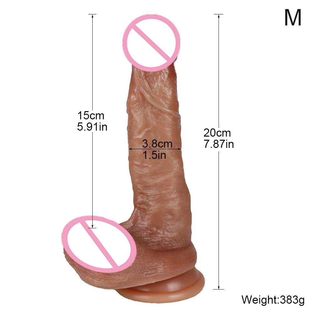 Realistic Makeup Dildo Quality Silicone Big Gag Cock Penis Anal Sex Toys For Women Strapon Lesbian Vagina Orgasm Masturbation