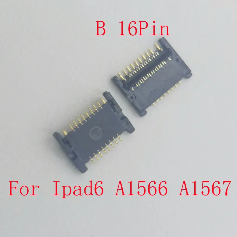 1-10Pcs Home Button Fingerprint Return Key Flex FPC Connector Plug For Ipad 6 4 5 Air2 A1458 A1459 A1460 A1566 A1567 A1474 A1475