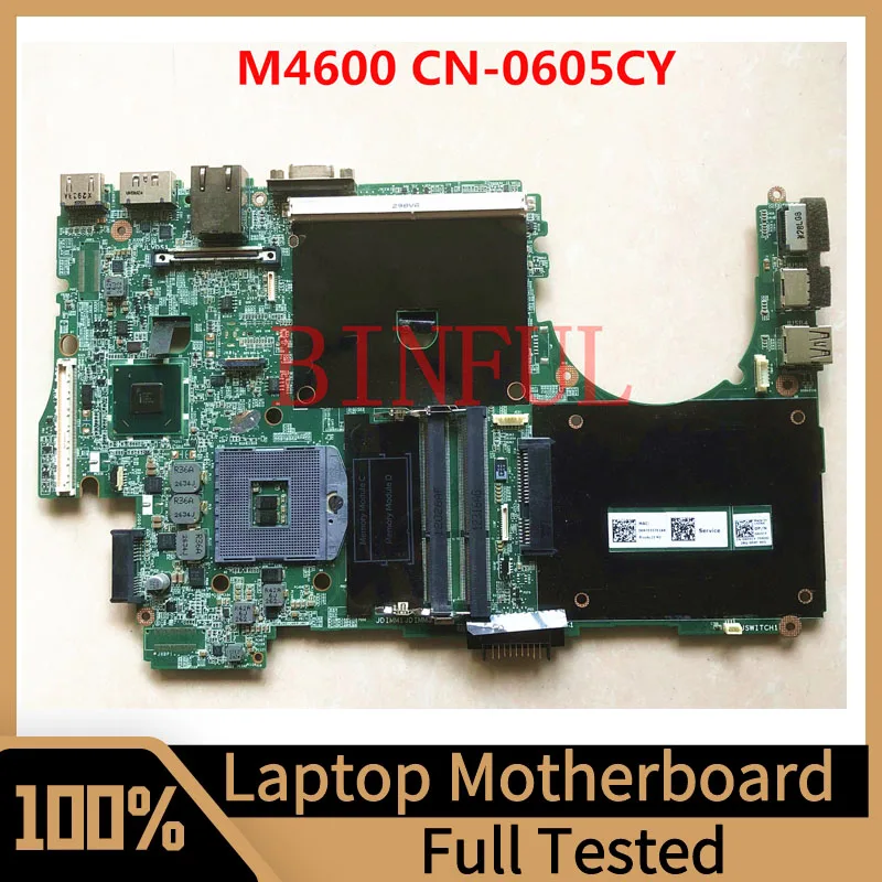 CN-0605CY 0605CY 605CY Mainboard For DELL M4600 Laptop Motherboard SLJ4M QM67 DDR3 100% Full Tested Working Well