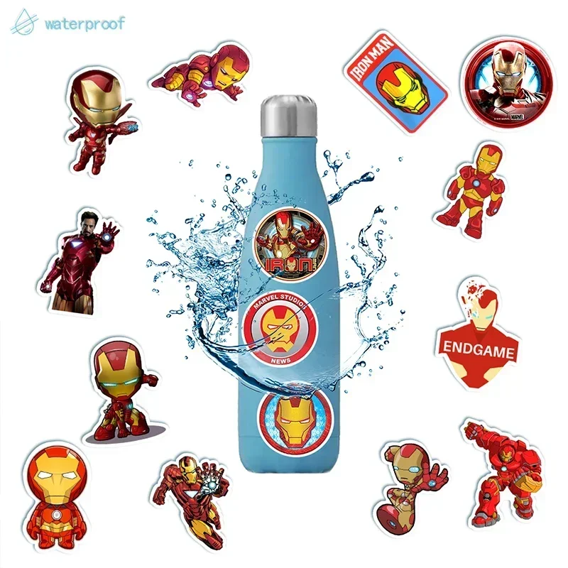 Disney Marvel Avengers Stickers Iron Man Graffiti Decals DIY Guitar Laptop Luggage Skateboard Graffiti Decals Fun for Kid Toys