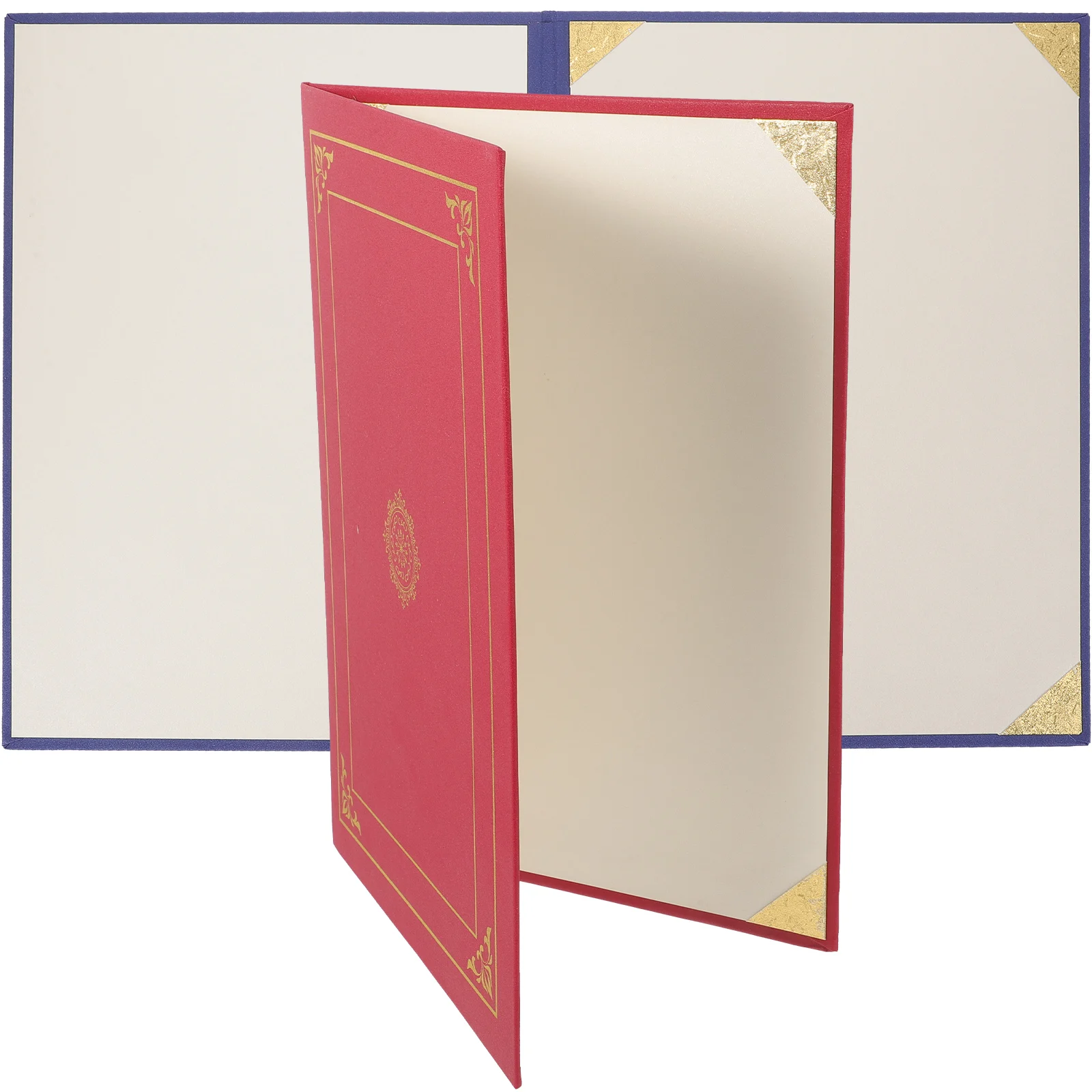 

2 Pcs Cover Paper Diploma Award Protective Case Document Folder Letter Sized Certificate Holder Letter Sized Storage
