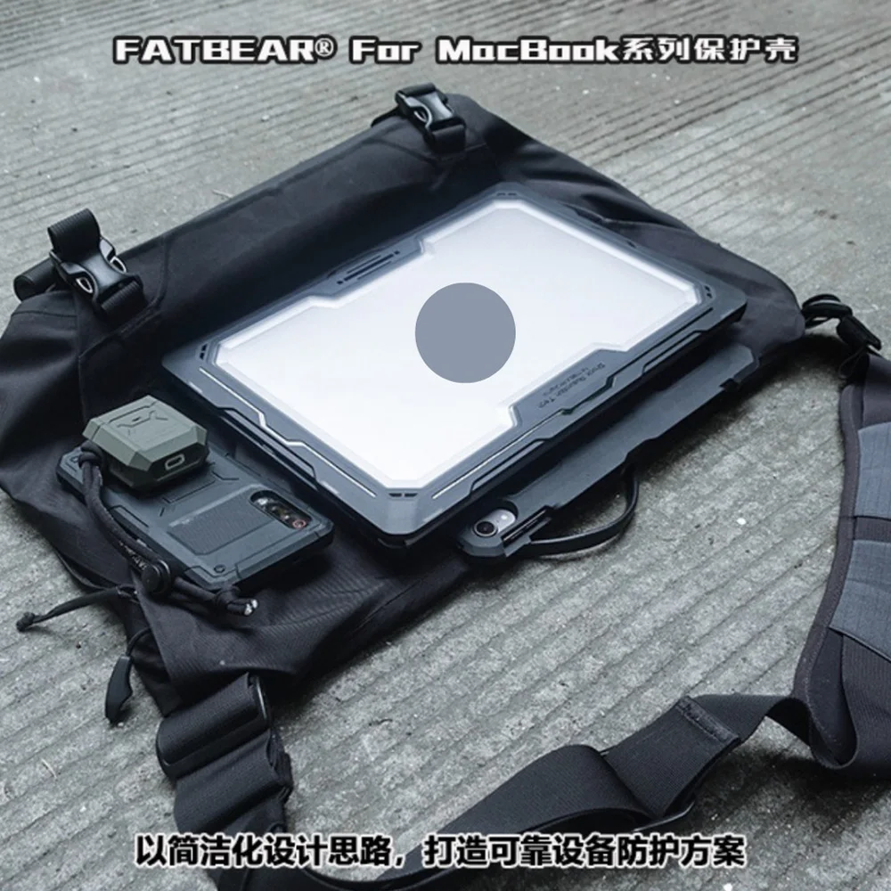 FATBEAR Tactical Military Grade Shockproof Armor Skin Case Cover for Macbook Pro 13 inch 2022/2020 M2/M1 A2289/A2251/A2337