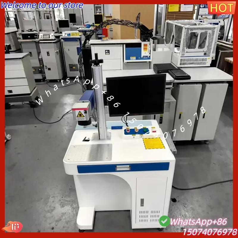 2026 New 50W High-Accuracy Portable Bench-Top Desktop Fiber Marking Machine for Metal Steel Aluminum Engraving