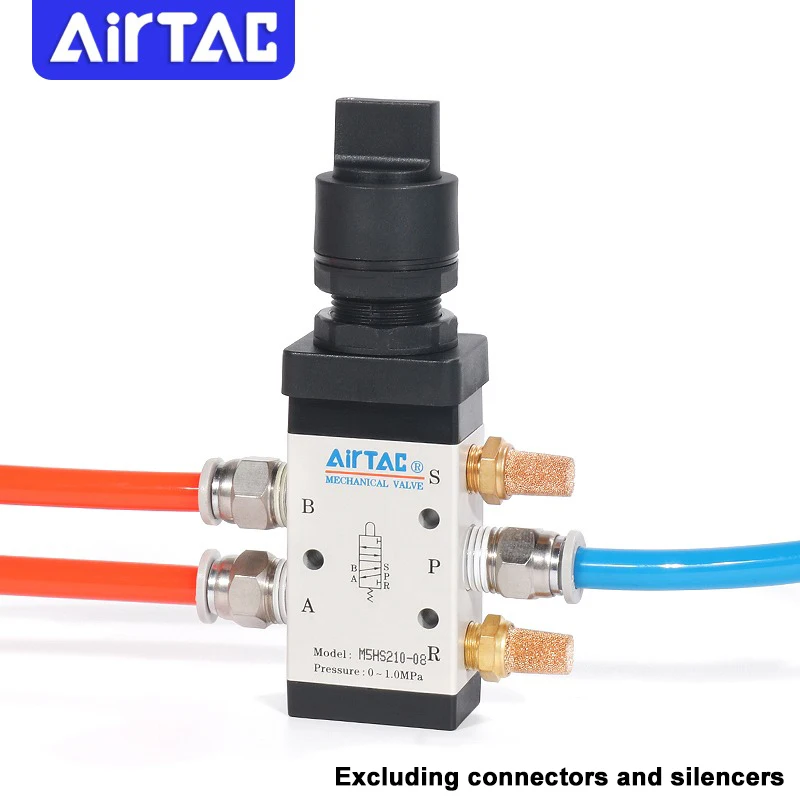 AirTAC M5HS110-06 M5HS21008 Mechanical Valve 2 Position 5 Way 1/4