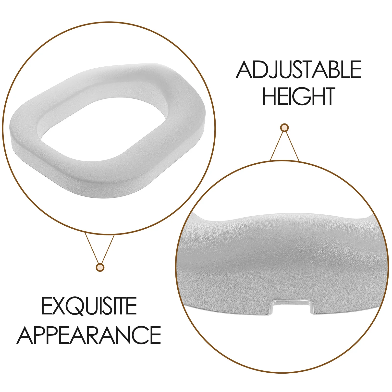 Pu Toilet Seat Cushion For Kids Adjustable Potty Training Seat Pad Soft Durable Waterproof Reusable Bathroom Accessory For