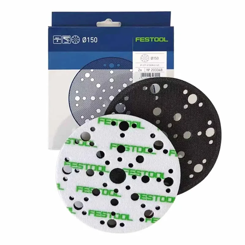 

FESTOOL Dry Mill Cushion Pad 6 Inch 48 Holes 203348 Grinding Pad Tray Link Pad 5mm Protective Soft Pad Spongy Pad
