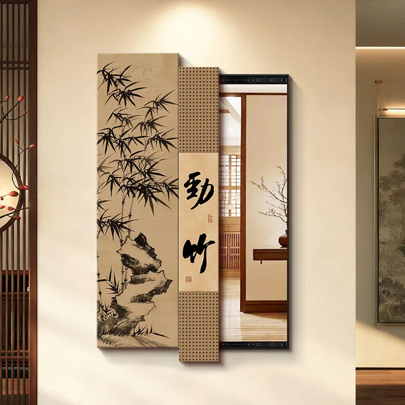 Espejo Decorativo Moderno de Cuerpo Entero, Espejo de Pared Estético, Artículos Decorativos Colgantes, Espejo Nórdico de Lujo, Espejo Largo, Decoración para el Hogar