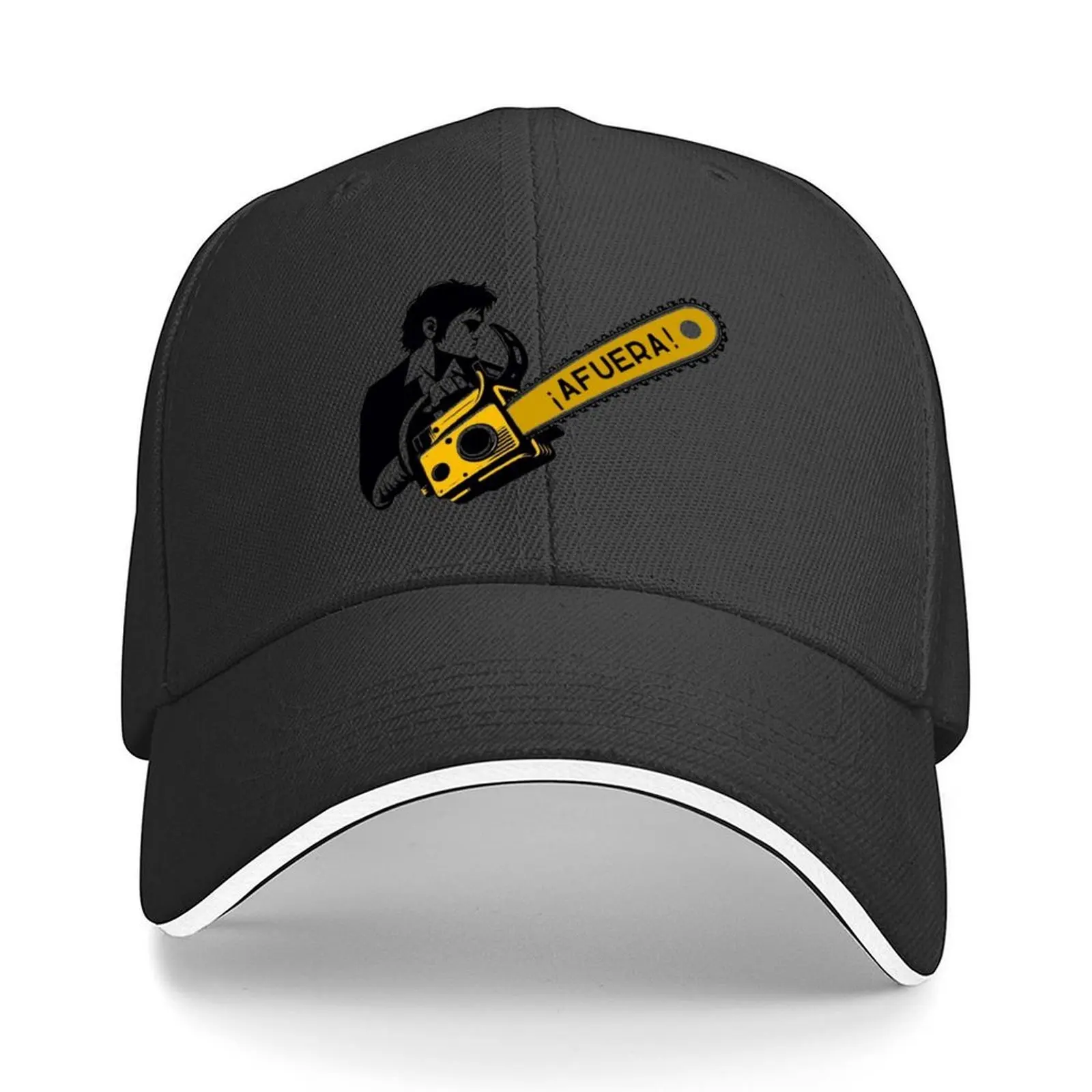 

Javier Milei profile with afuera! chainsaw Baseball Cap Thermal Visor Gentleman Hat Anime Big Size Hat Women's Hats 2025 Men's