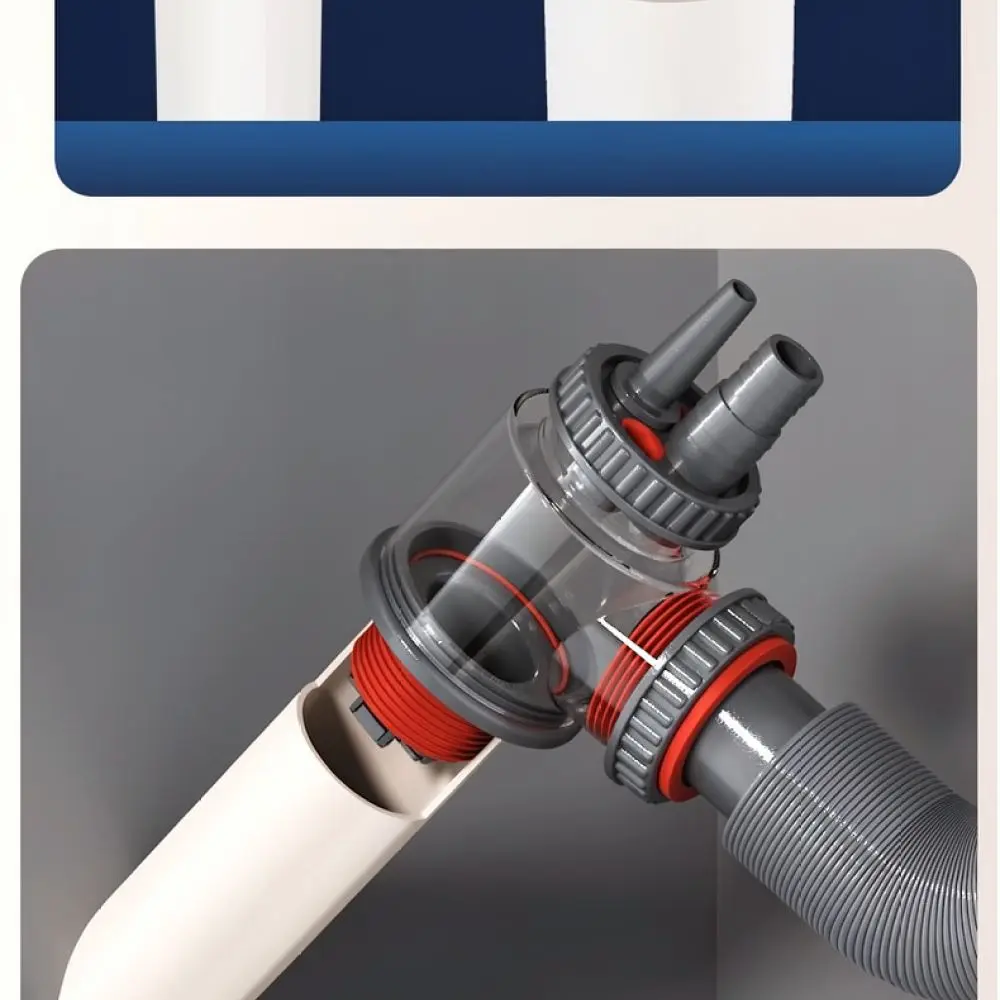 Anti Odor Kitchen Sink Drain Pipe Connector For Yingba Basin Plumbing Sewer Hose Fitting Modern Drainage Sealing Accessory