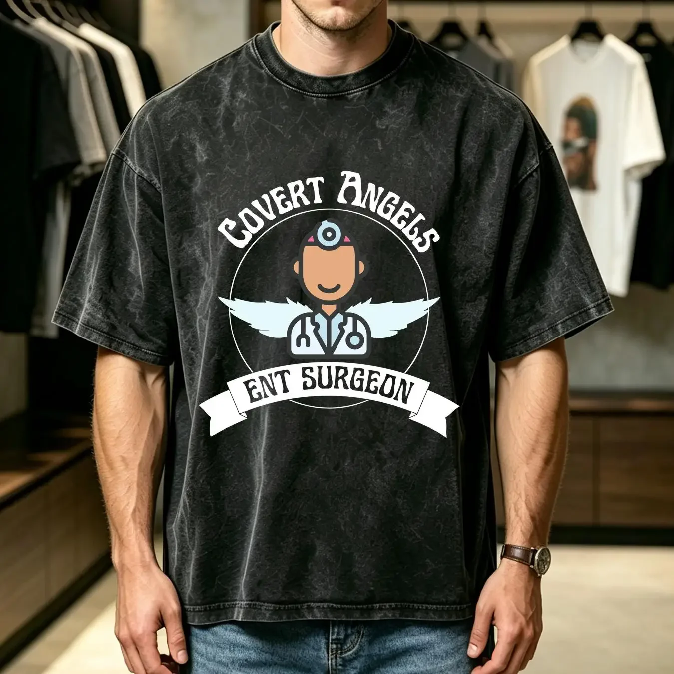 washed T Shirt ENT Surgeon GifT for present Future him Ear Nose Throat tee Best long or short sleeves vintage Washed Slightly