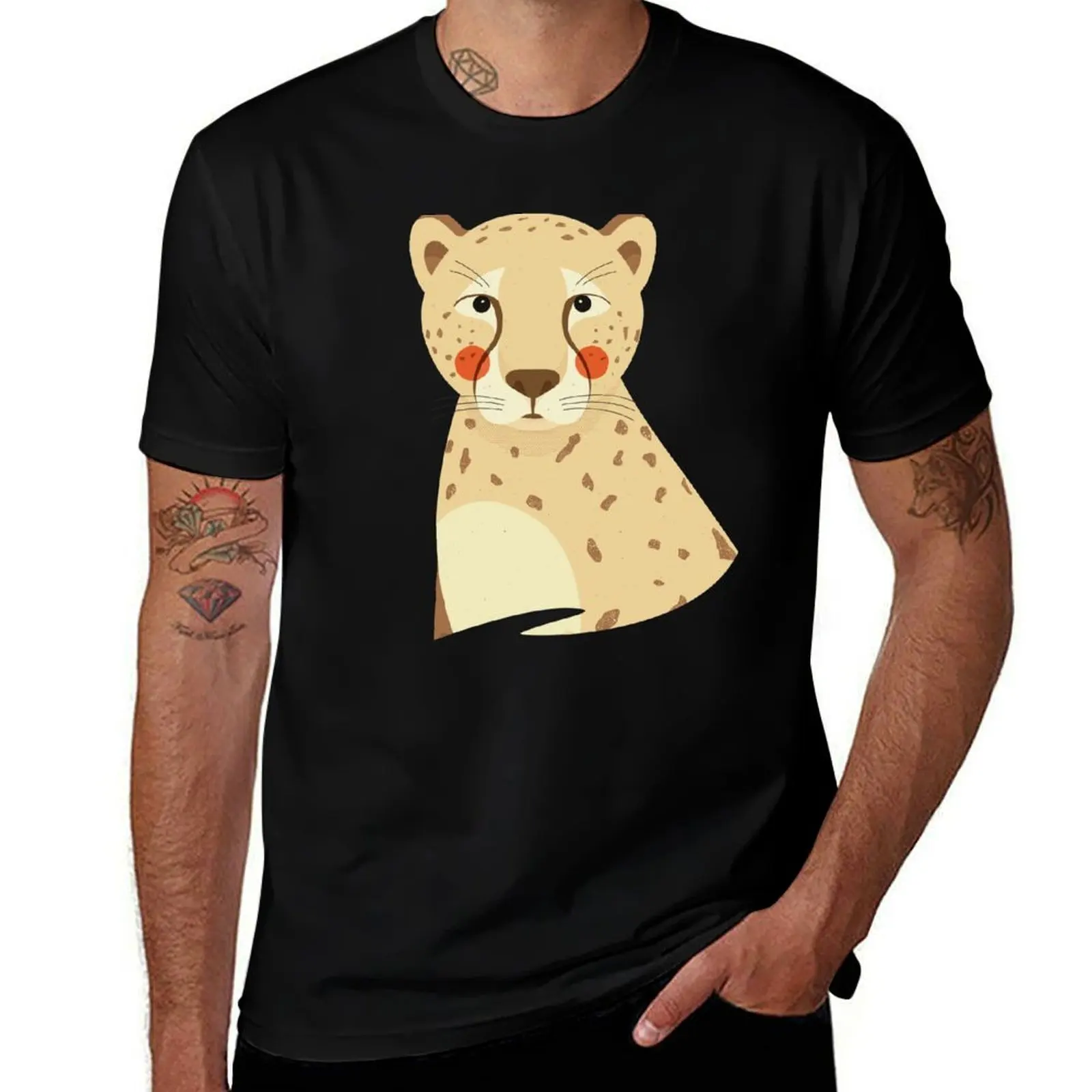 Cheetah, Animal Portrait T-Shirt UV Sun Protection Tee Shirt