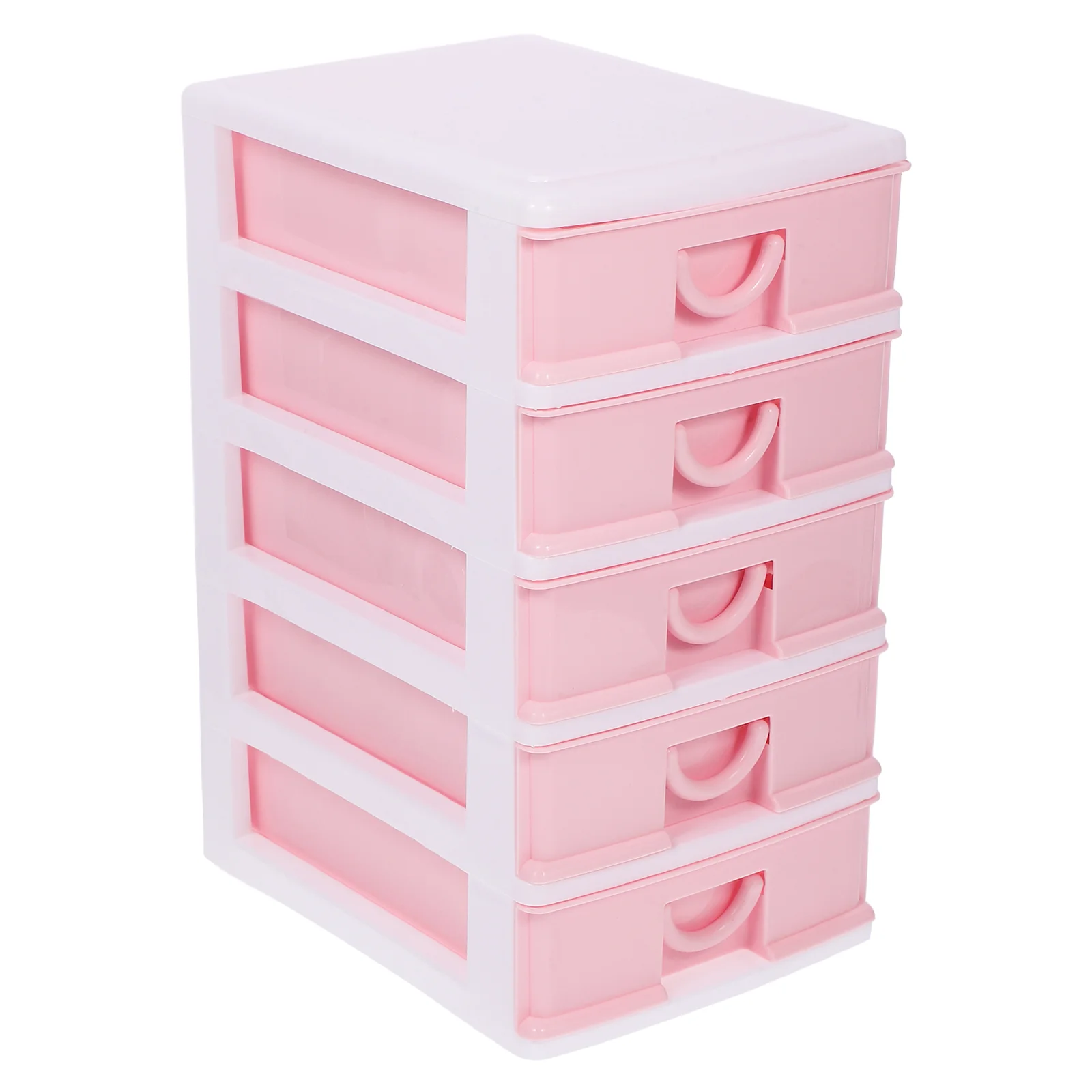 Storage Box Desk Drawer Tabletop Organizer Makeup Plastic Cabinet with Practical Desktop Drawers Office