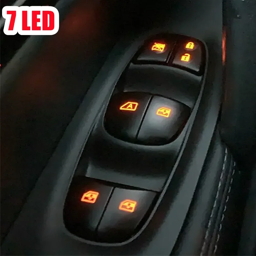 LED auto Window Switch For Nissan x-trail t32 2021 Qashqai 2015 Power Windows Glass Lifter Control Button car accessories