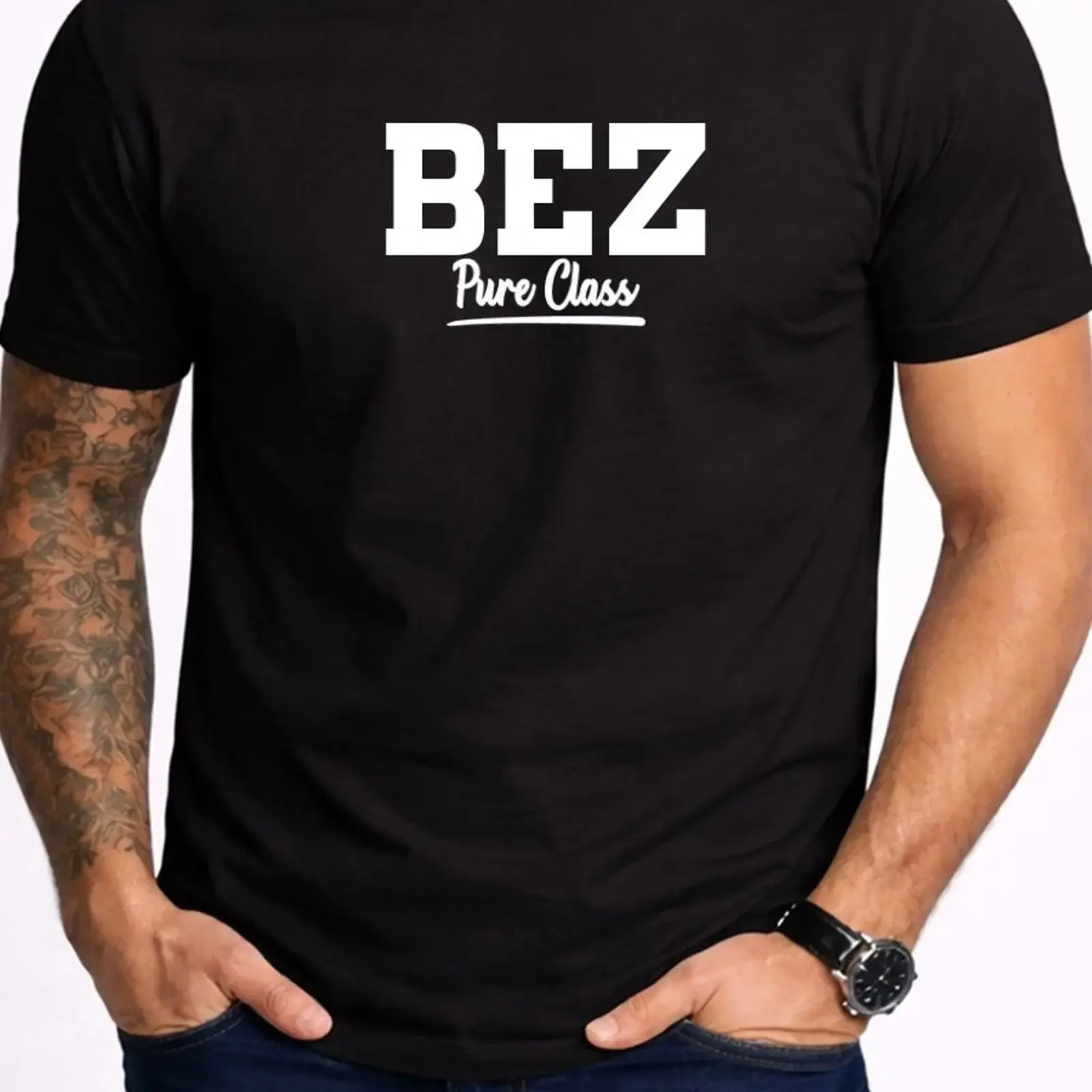 Bez Pure Class Surname T Shirt Funny Family Name  vintage Washed homme designer clothes Versatile Unisex Casual streetwear