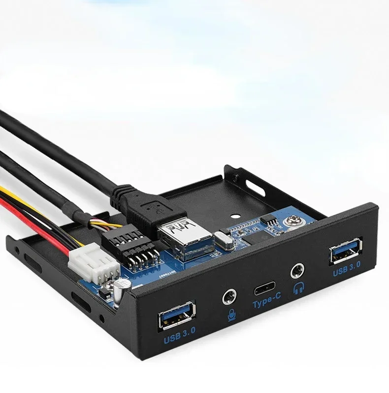 Встроенная USB-панель для настольного ПК, 4/2 порта USB 3.0, кронштейн для передней панели, линейный адаптер, гибкий диск для компьютера