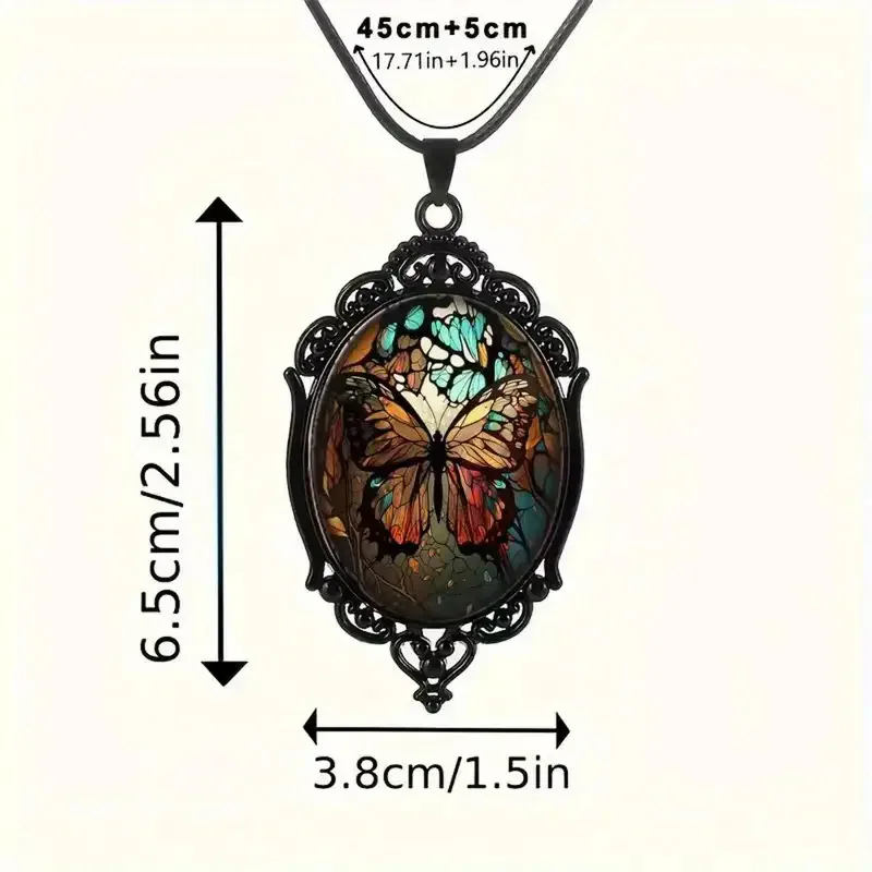 Stunning Butterfly Pendant Necklace - Vibrant and Exquisite Pattern Wholesale
