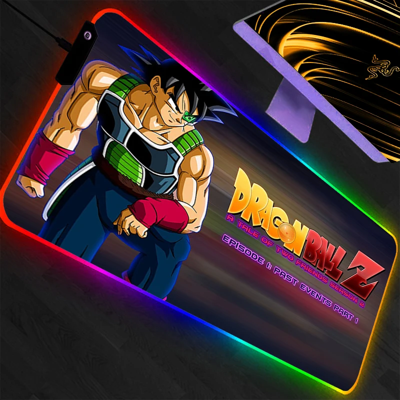 

Коврик для мыши RGB Dragon Ball, игровой, с резиновой подложкой, с подсветкой, для ПК, клавиатуры, ноутбука, компьютера, скоростной, со светодиодной подсветкой, настольный коврик, игровые аксессуары, коврик для мыши