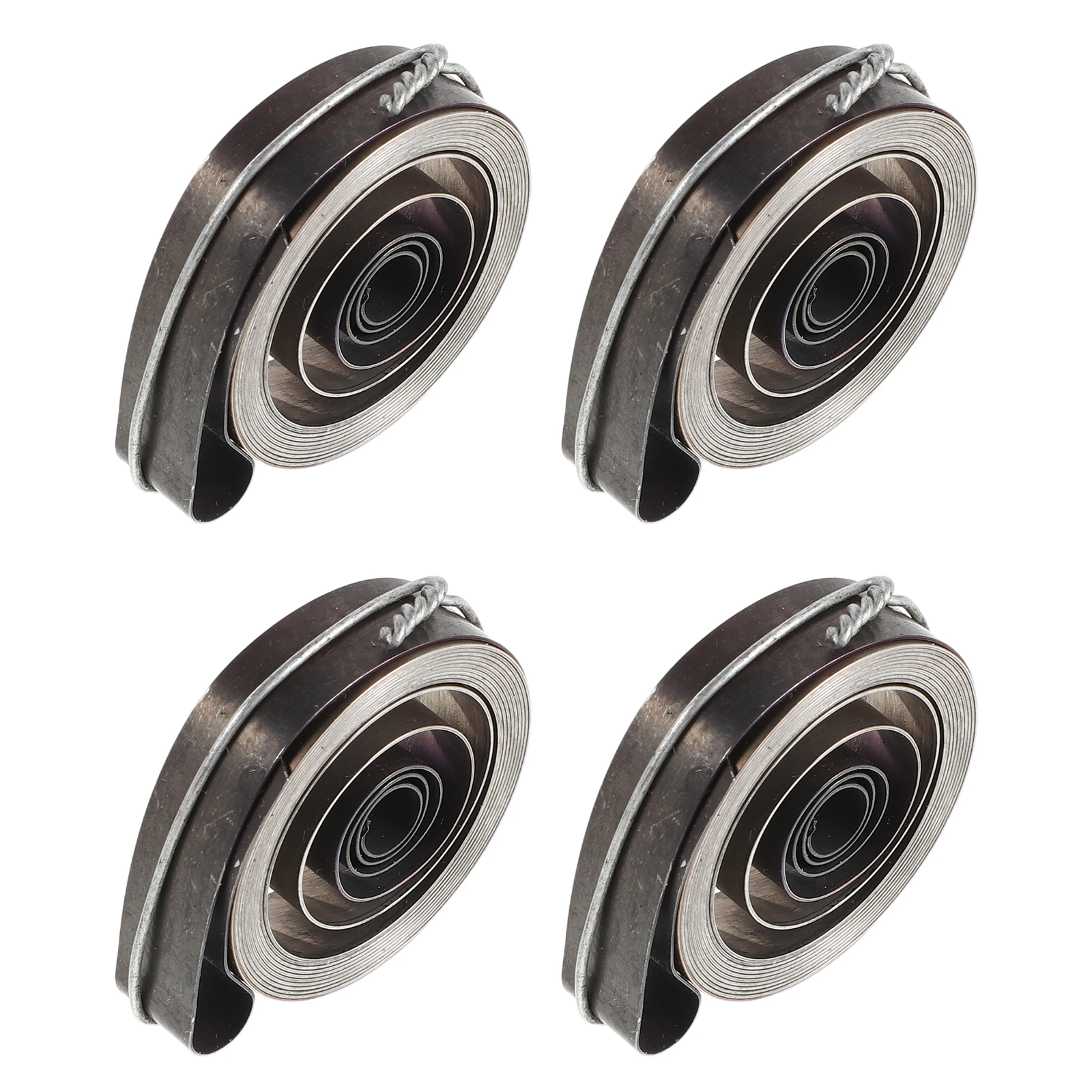 

4pcs Mechanical Clock Mainspring Replacement Universal Steel Mainsprings For Vintage Wind-Up Alarm Clocks Clock Repair Spare