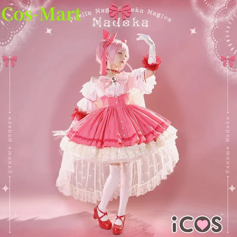 

Cos-Mart Puella Magi Madoka Magica Kaname Madoka Cosplay Costume Gorgeous Pink Dress Activity Party Role Play Clothing
