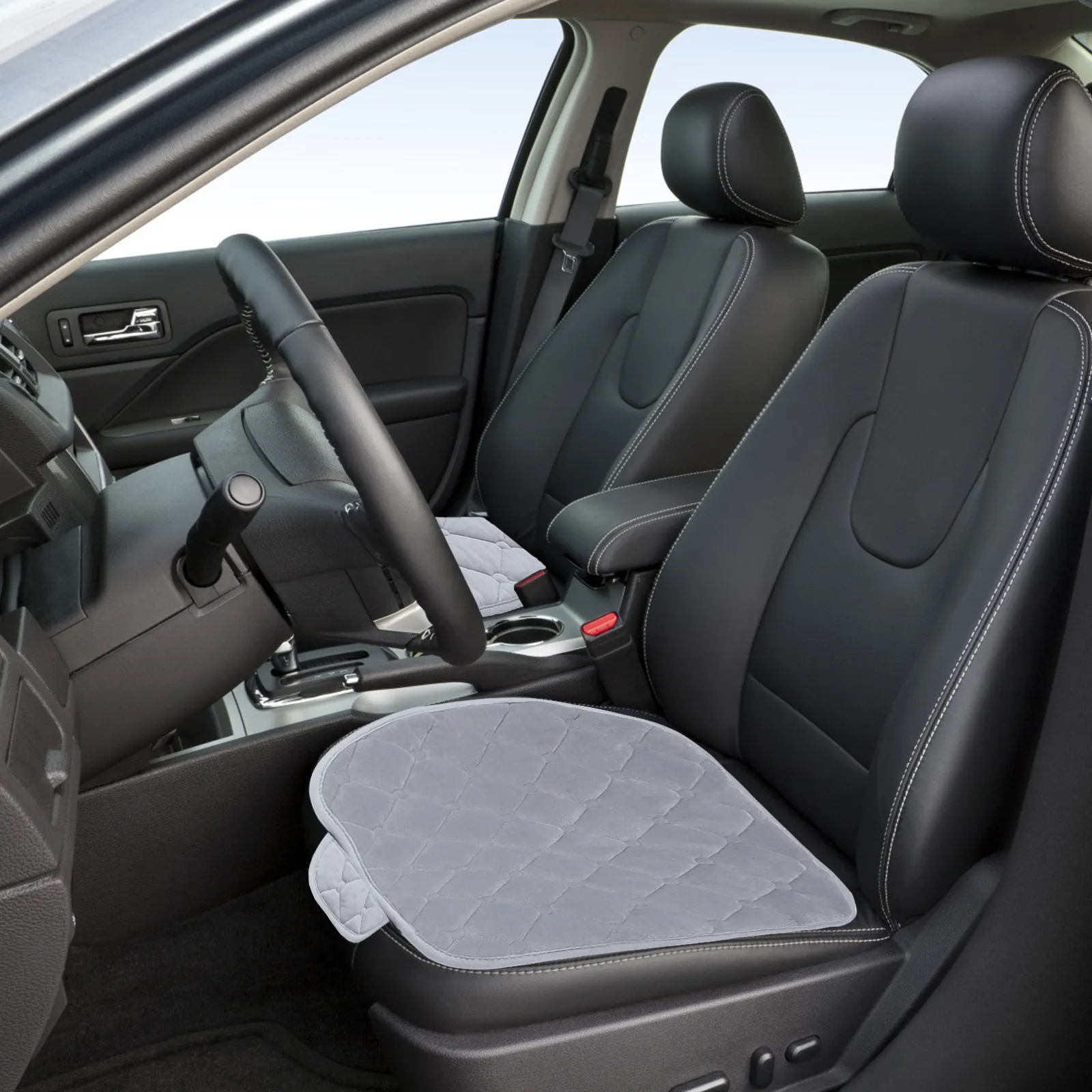 

1Pcs Ergonomic Car Seat Cushion High Density Foam Support Auto Seat Pad Breathable Fabric Non Slip Design for Suv Sedan Truck
