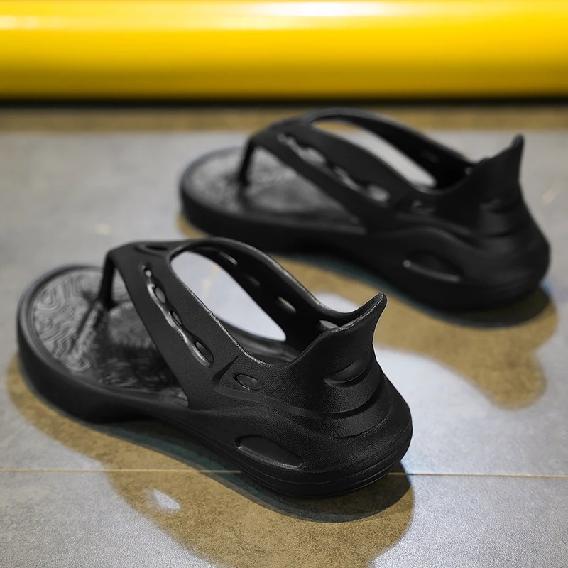 Neue Herren Sommer Flip Flop Mann Eva Bad Schuhe für Männer wasserdichte Hausschuhe männlich bequeme dicke Boden Strands andalen