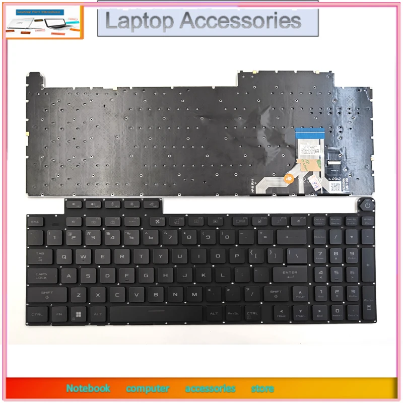Nuevo para Asus ROG Strix G18 G814JI G814JV / Strix SCAR 18 G834J G834JY G834JZ Series teclado para ordenador portátil US por tecla RGB retroiluminado
