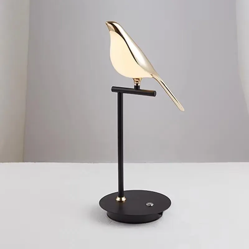 for Simple postmodern living room table lamp Nordic personality creative magpie bedroom bedside table lamp