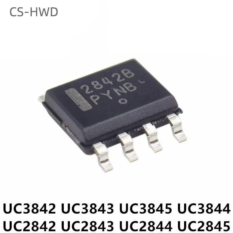 10PCS UC2842 UC2843 UC2844 UC2845 UC3842 UC3843 UC3844 UC3845 SOP-8 PWM Pulse Width Modulator Chip Original