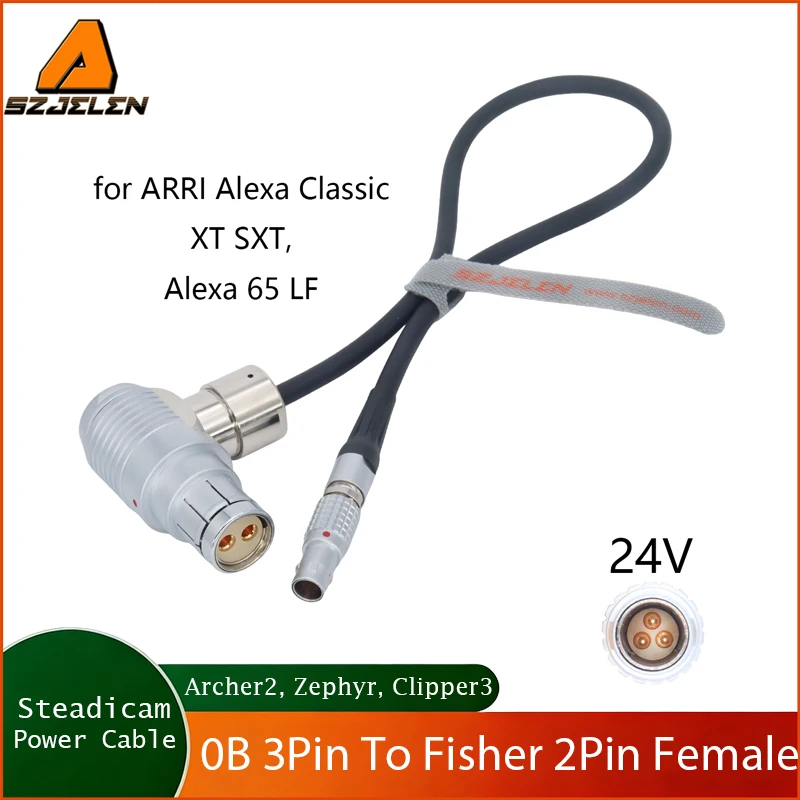 New Steadicam Archer2, Zephyr, Clipper3 Model 0B 3Pin Power Cable For ARRI ALEXA 35/RED /DJI Ronin 4D/SONY Venice Camera