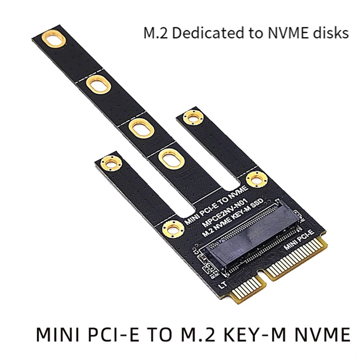 Expansion Card MPCIE to KEY-M Expansion Slot MINIPCI-E to NVME M2 Adapter Card WIFI Interface to M.2 Disk