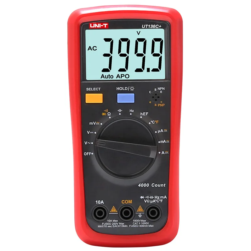 

UNI T UT136C+ LCD Digital Multimeter Tester Multimetro Analogico Capacitance Resistance Tester Voltmeter Ammeter