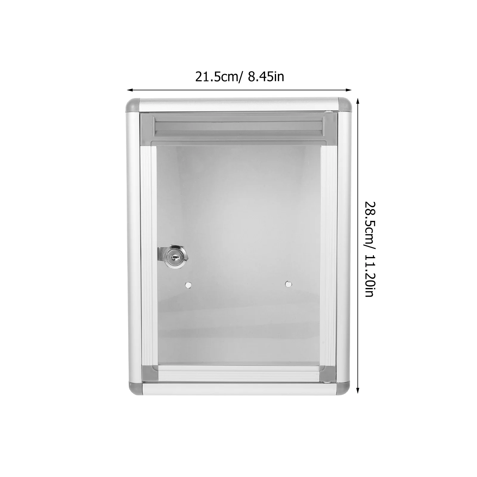 Wall Mail Organizer Aluminum Alloy Lockable Large Suggestion Complaint Box Office Factory Hanging Letter Storage Container