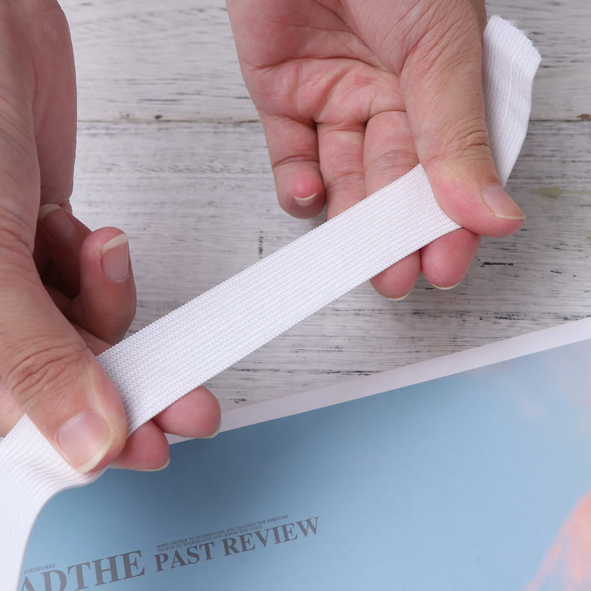 

1 Roll 4000Cmx2.5Cm White Flat Thin Elastic Band Stretchy Sewing Webbing For Wigs Underwear Sportswear Diy Projects Clothing