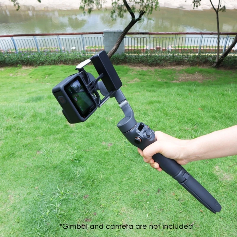 Leichter Handstabilisator, Gimbal-Adapter, Montageplatte mit Rändelschraube für OM 6, 5, 4, 3, Action-Kameras, Montageteil – Detail 4