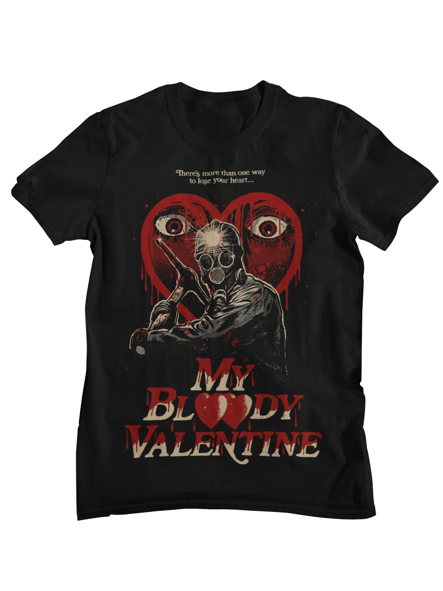 My Bloody Valentine Retro Horror Movie Poster Graphic T-Shirt Men Women Casual Cotton Streetwear Tops