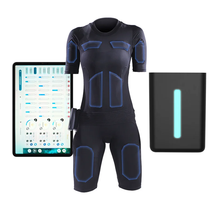 

EMS Full Body Workout Dry Jumpsuit Easy Operation for Muscle Toning