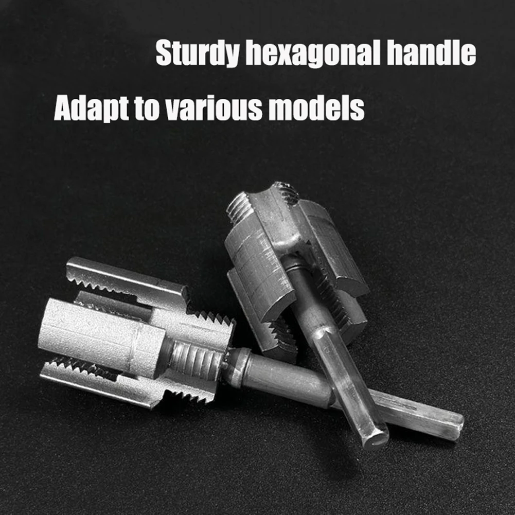 1-3PCS DN15/20 Pipe Threading Tool Hex Shank Die Internal External Threads 1/2&3/4 INCH Water Pipes PPR PVC MPP Detachable