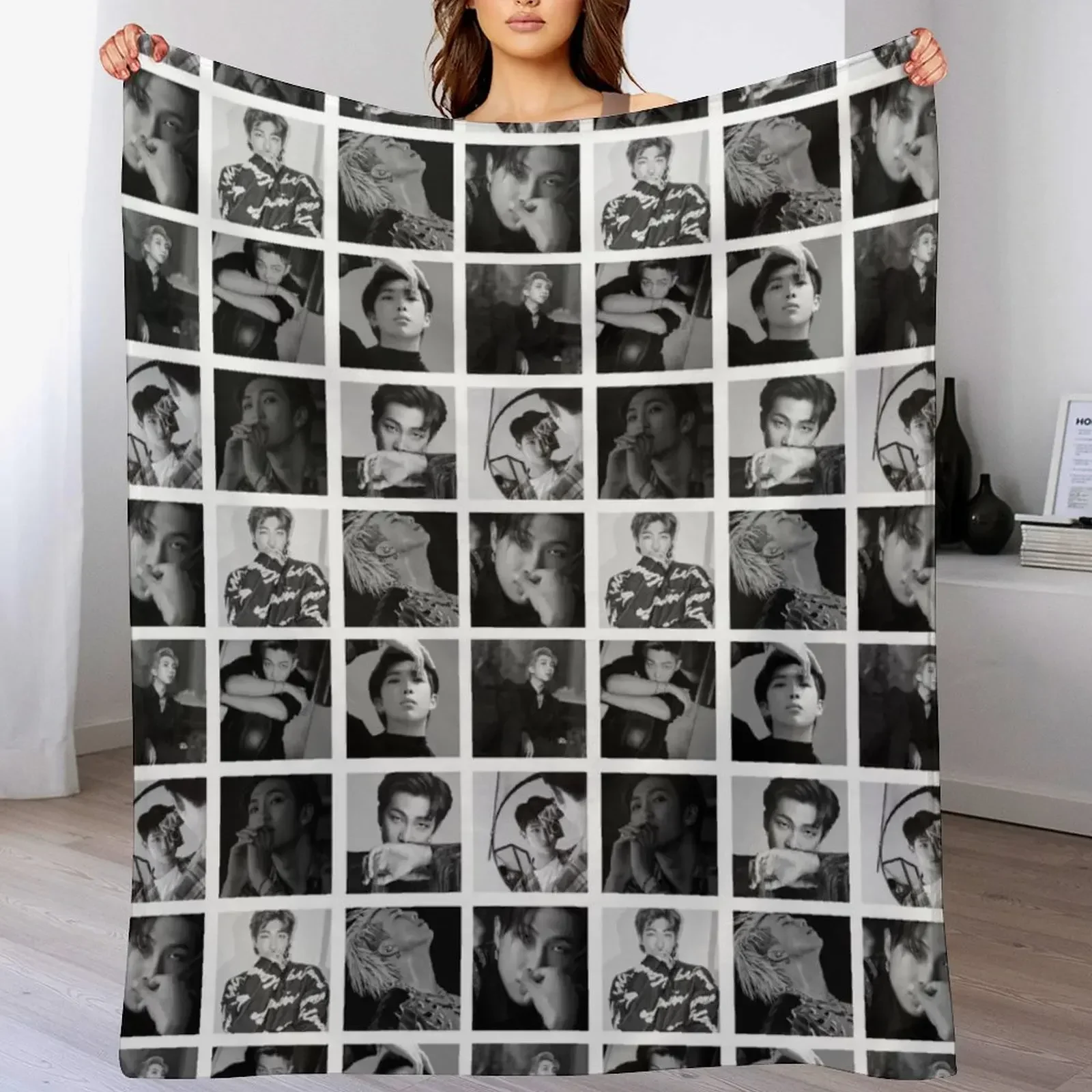 

RM collage Throw Blanket For Sofa Thin manga Soft Giant Sofa Blankets
