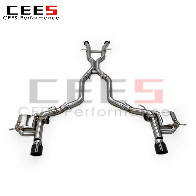 

cees Auto Valvetronic Catback for JEEP Grand Cherokee 6.4L 2011-2020 Brushed SUS304 Stainless Steel System Escape Muffler