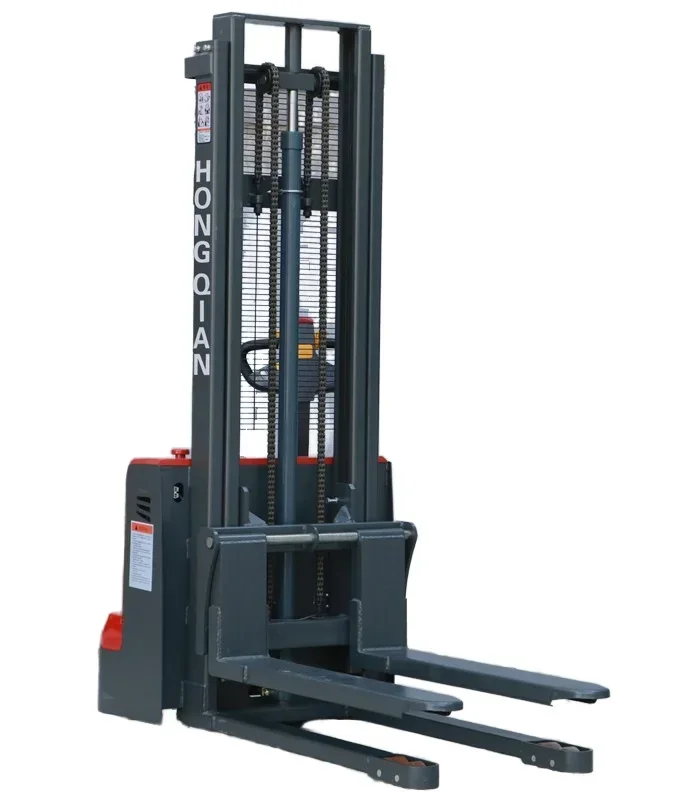 Electric Pallet Truck Walkie Type Full Electric Stacker Forklift 1200kg 1500kg for Warehouse