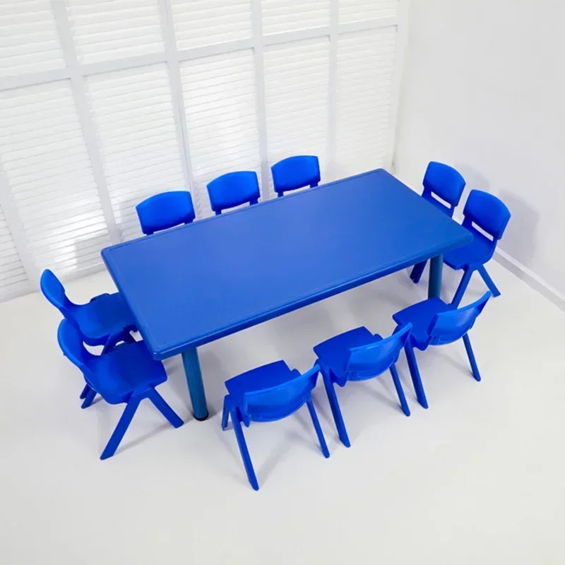 2026 Height Adjustable Children Table And Chair Large Storage Children Study Desk Kids Study Table With Storage Drawer Led