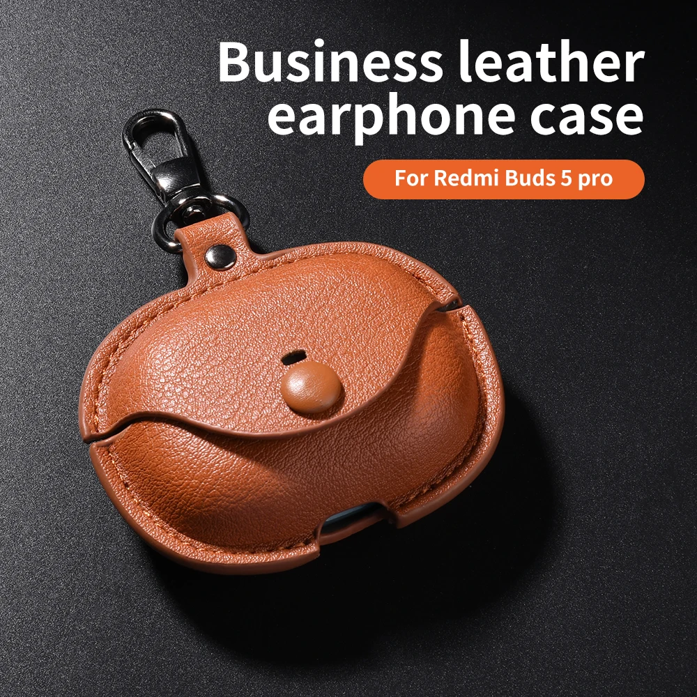 Etui Redmi Buds 4 Pro Vintage Skórzane etui na słuchawki biznesowe Pokrowiec na słuchawki Xiaomi Redmi Buds 4 Pro