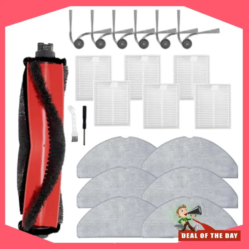 Roborock Q7 M5/ Q7 M5+/ Q7 L5掃除機アクセサリー用交換部品21個、メインサイドブラシ、Hepaフィルター、24時間配送