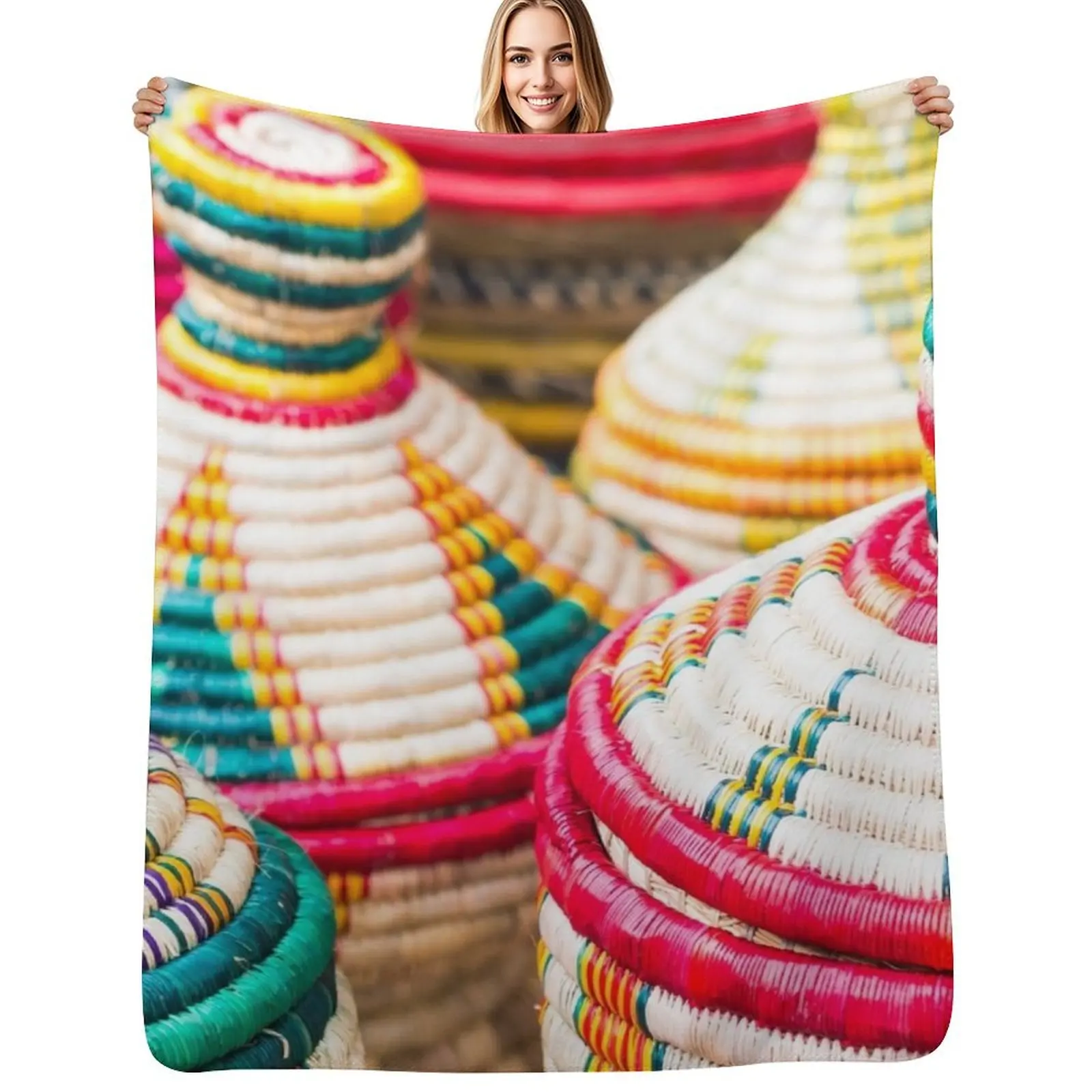 

Mesob Throw Blanket Soft Plush Plaid Flannel Fabric Blankets Sofas Of Decoration wednesday Blankets