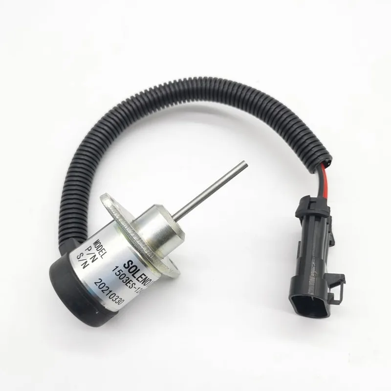MUGURO 1503ES-12A5UC4S 1G925-60010 1G925-60011 6691498 Fuel Shutoff Solenoid 12V for Bobcat Loader S130 S150 S160 S175
