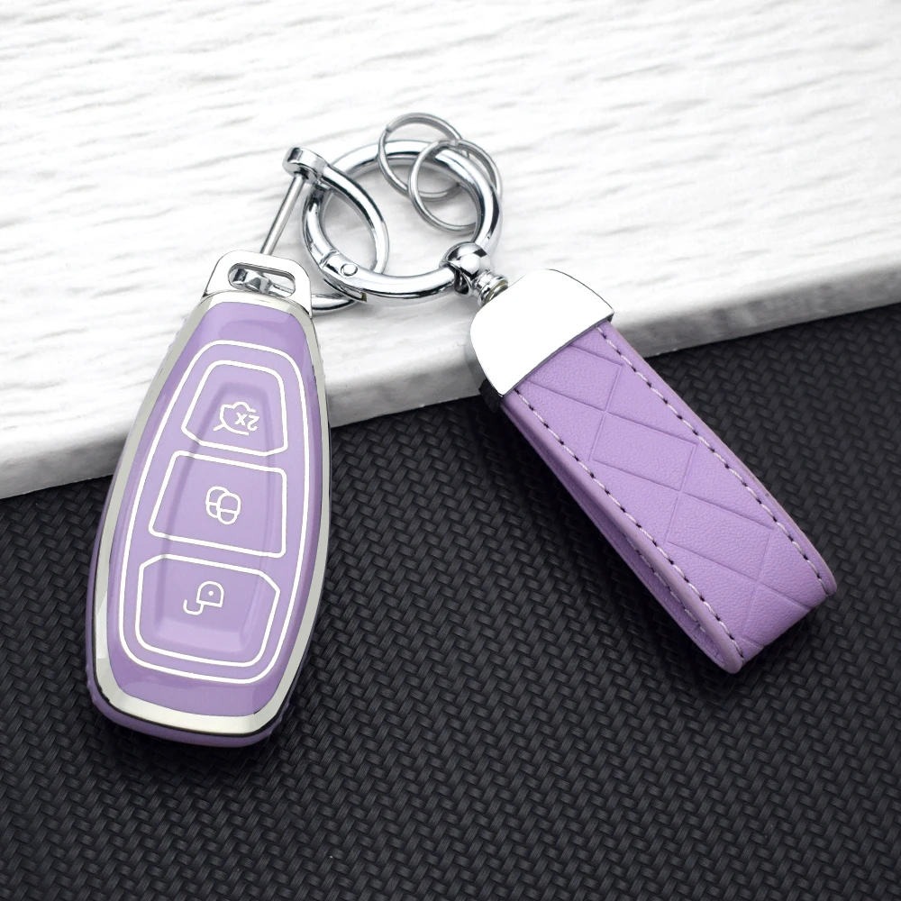 3 Buttons Remote TPU Smart Car Key Case for Ford Focus C-Max Mondeo Kuga Fiesta Focus Titanium Fob Auto Keys Shell Protector view 3