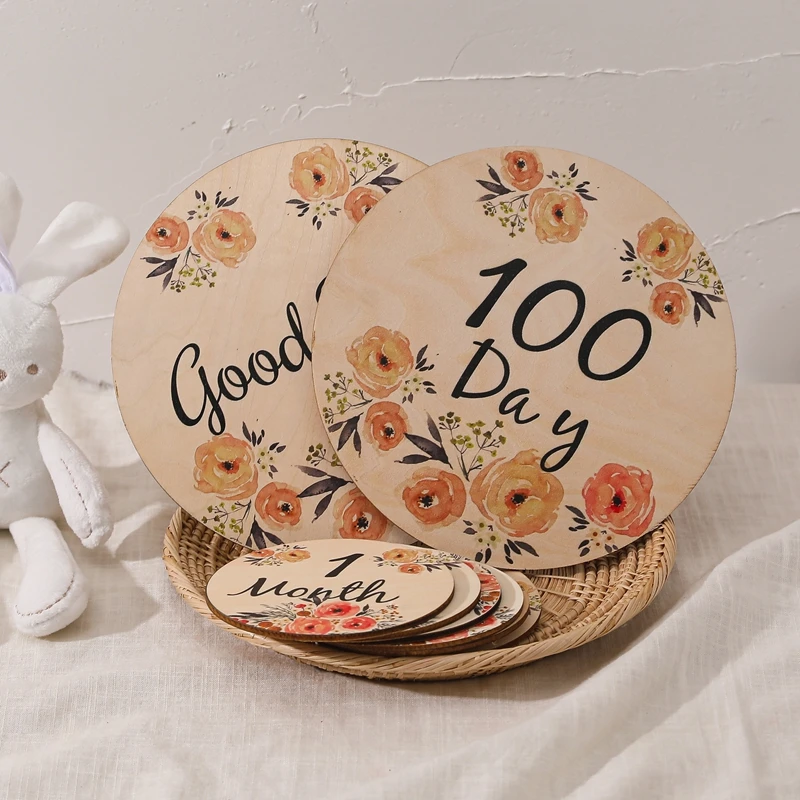 

6 + 2 шт./набор, двусторонние деревянные карточки с цветами