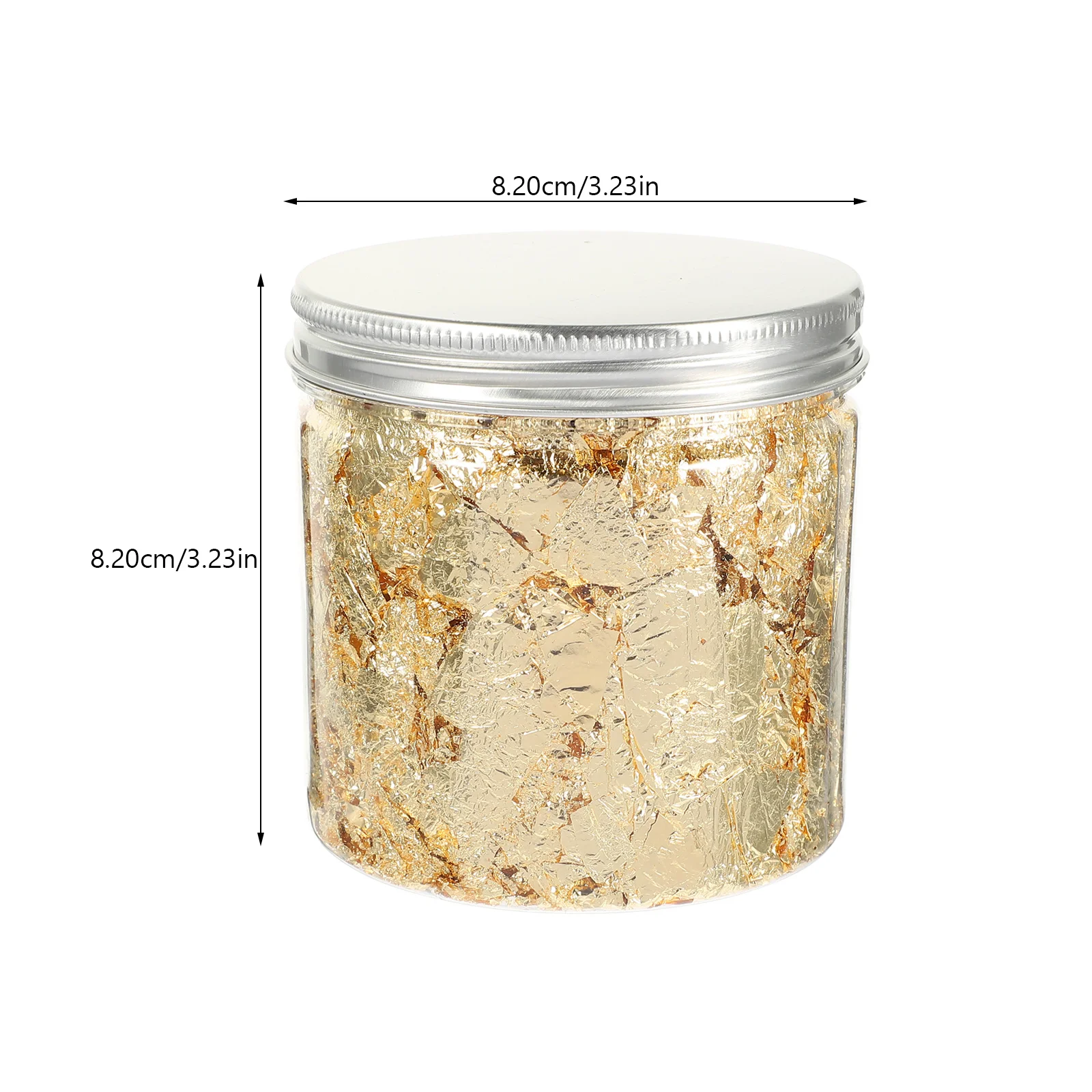 3 個ネイルアートデコレーションゴールドフレークマニキュアデザイン用簡単に適用できる光沢のあるメタリックリーフデコレーションすべてのネイルサイズにフィット爪用ホイル